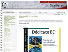 Tablet Screenshot of blog.librairie-critic.fr